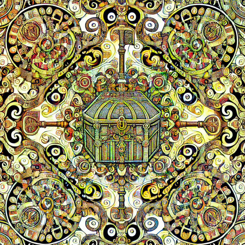 17. Treasure Chest and Key Kaleidoscope