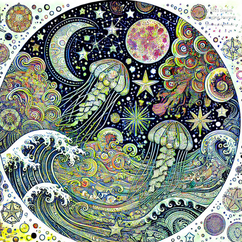 18. Starry Ocean Mandala