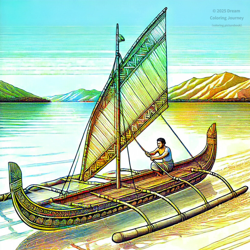 18. Tongan Canoe (Polynesian Boat)