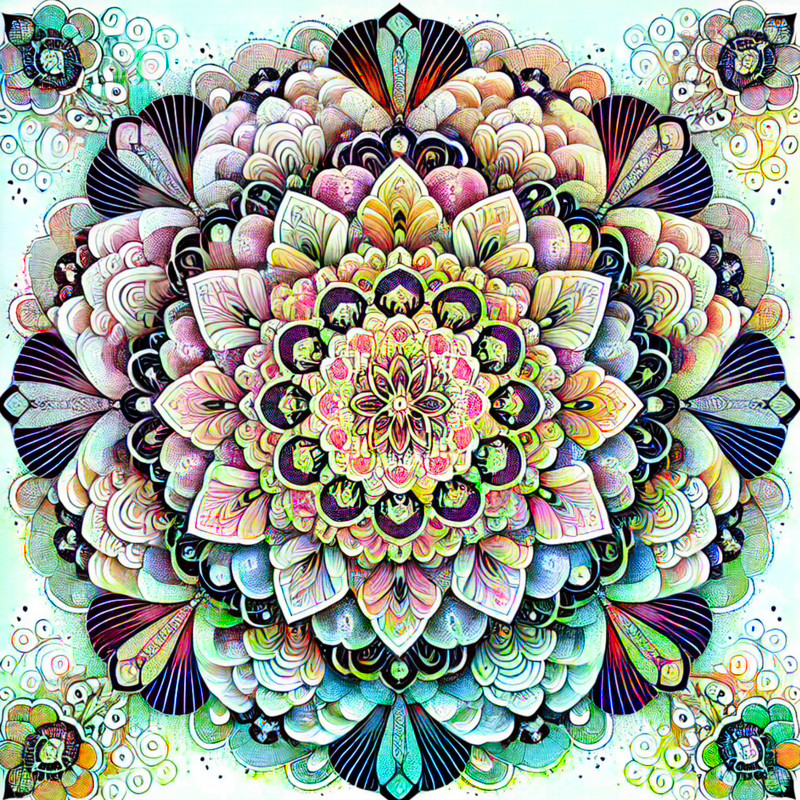 19. Washi Texture Mandala