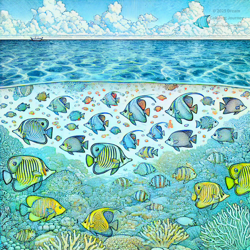 20. Transparent Sea and Colorful Fish