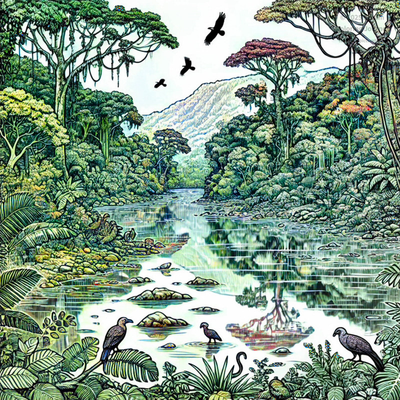 21. Dja River in Rainforest