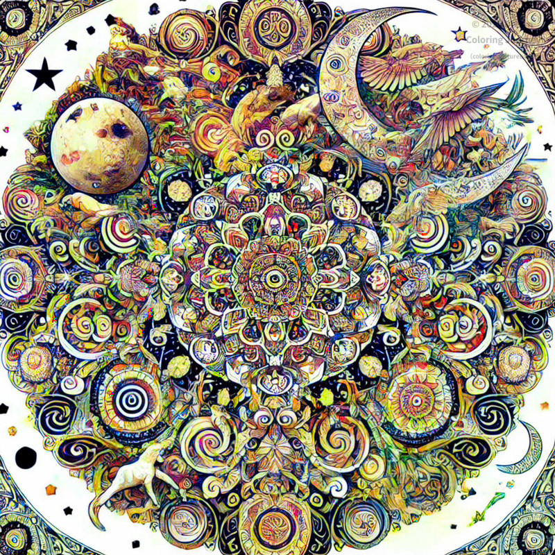 21. Fantasy Mandala