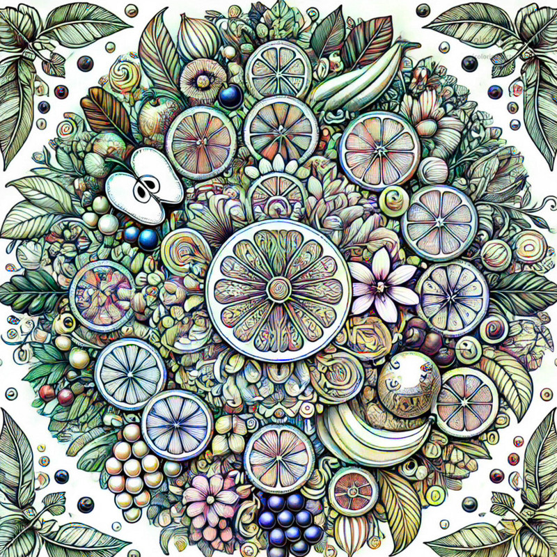 23. Fruit & Plant Mandala