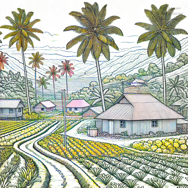 23. Rural landscape of Fiji (e.g. taro fields)