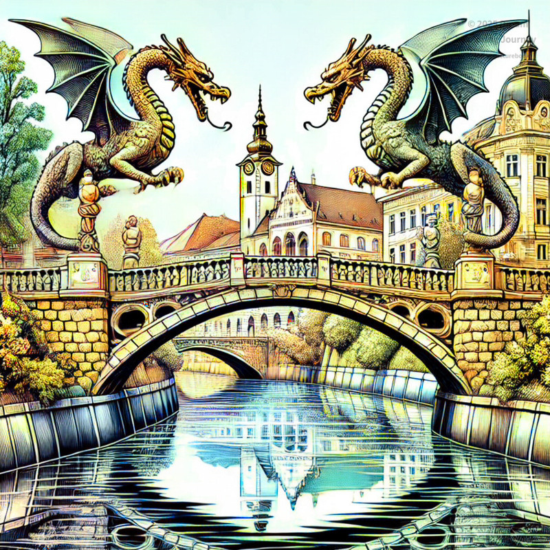 24. Dragon Bridge in Ljubljana