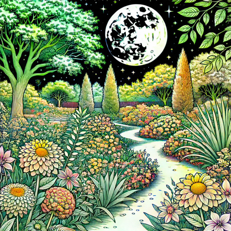 24. Moonlit Garden
