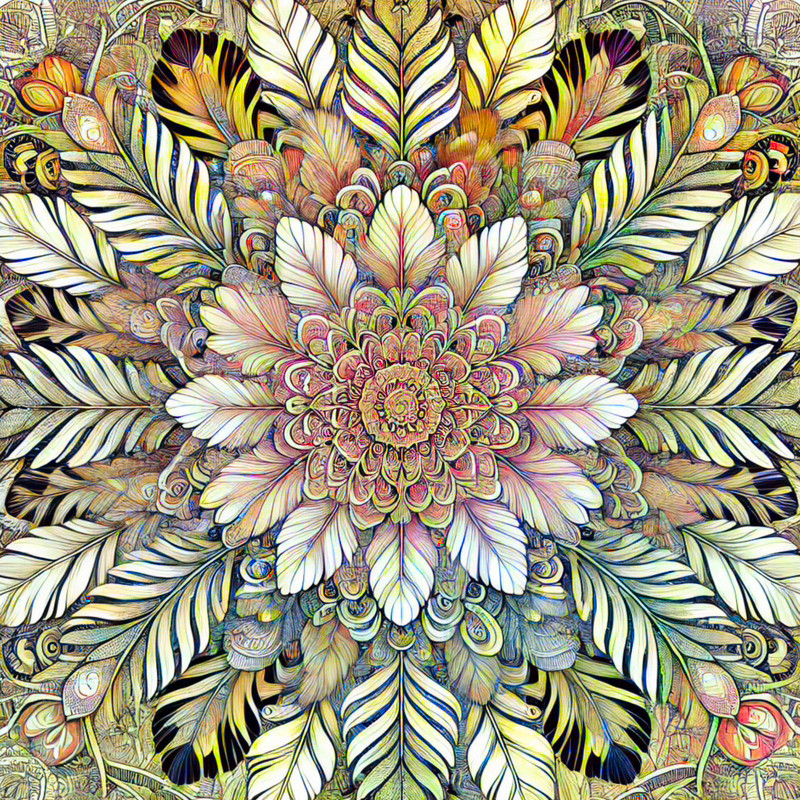 2. Bird Feather Kaleidoscope