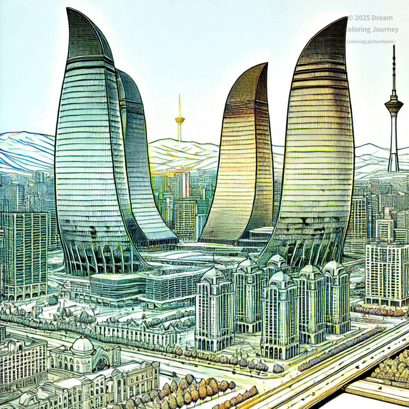 3. Flame Towers (Baku)