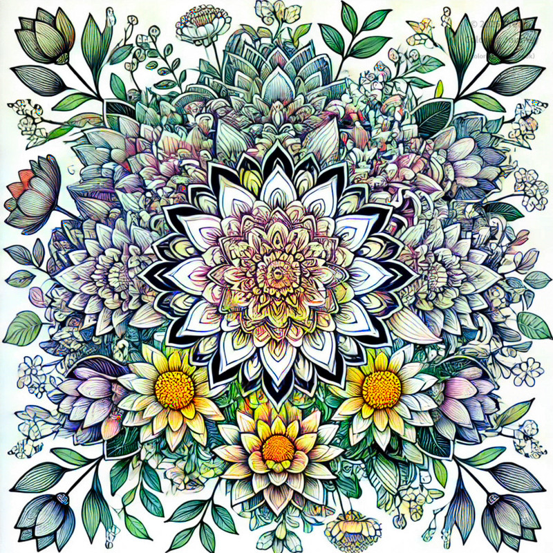 3. Floral Mandala