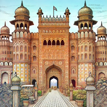 Pakistan Tourist Spot Coloring Page