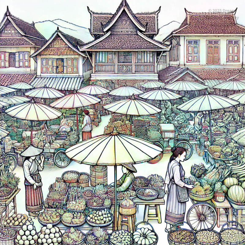13. Morning Market (Sai Market, Luang Prabang)