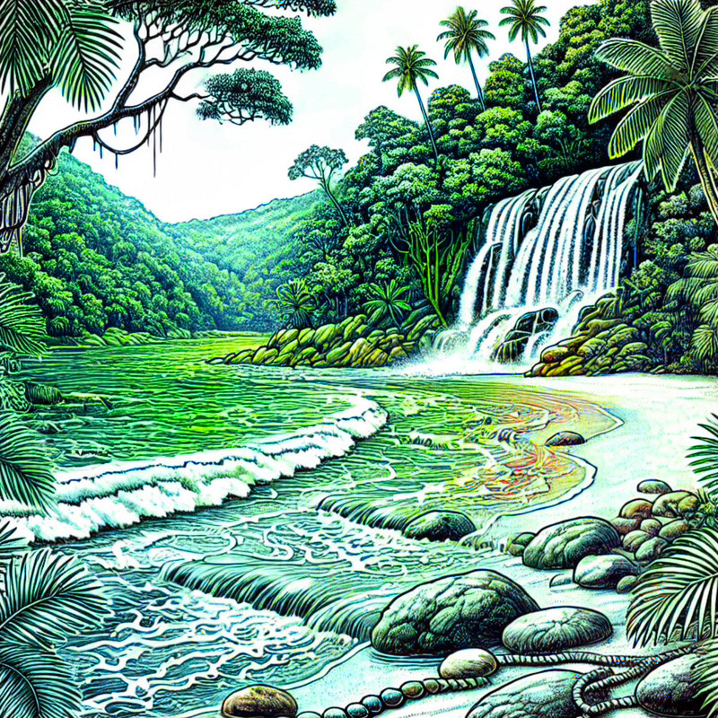 15. Paria Bay and Waterfall