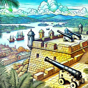 Trinidad & Tobago Tourist Spot Coloring Page