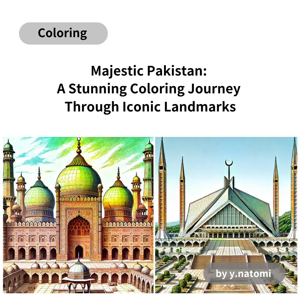 Majestic Pakistan: A Stunning Coloring Journey Through Iconic Landmarks