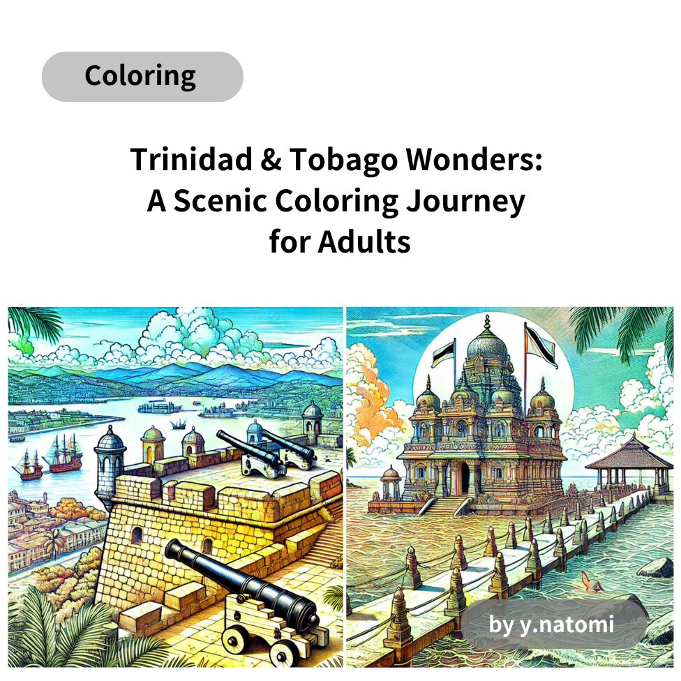 Trinidad & Tobago Wonders: A Scenic Coloring Journey for Adults