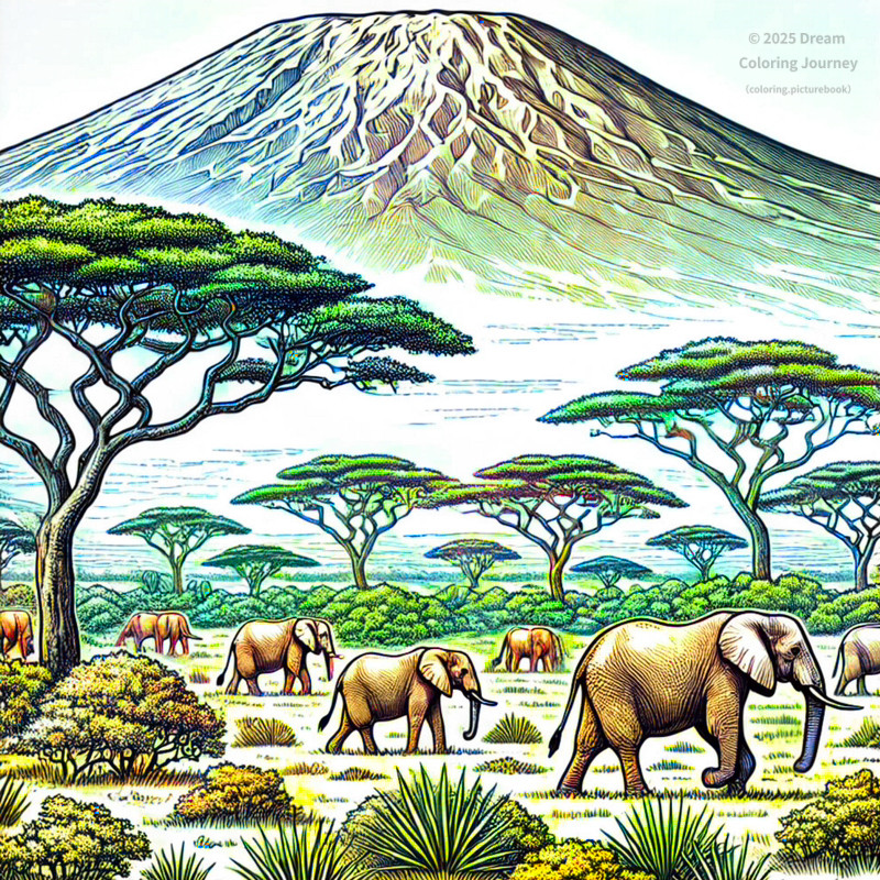 3. Amboseli National Park with Mount Kilimanjaro
