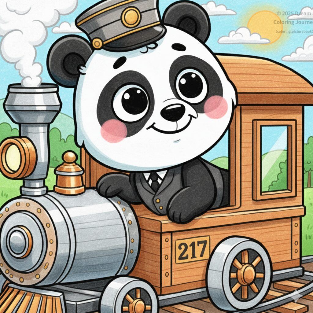 13. Panda's Steam Train