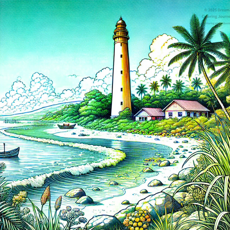 7. Kalibobo Lighthouse and Coastline, Madang