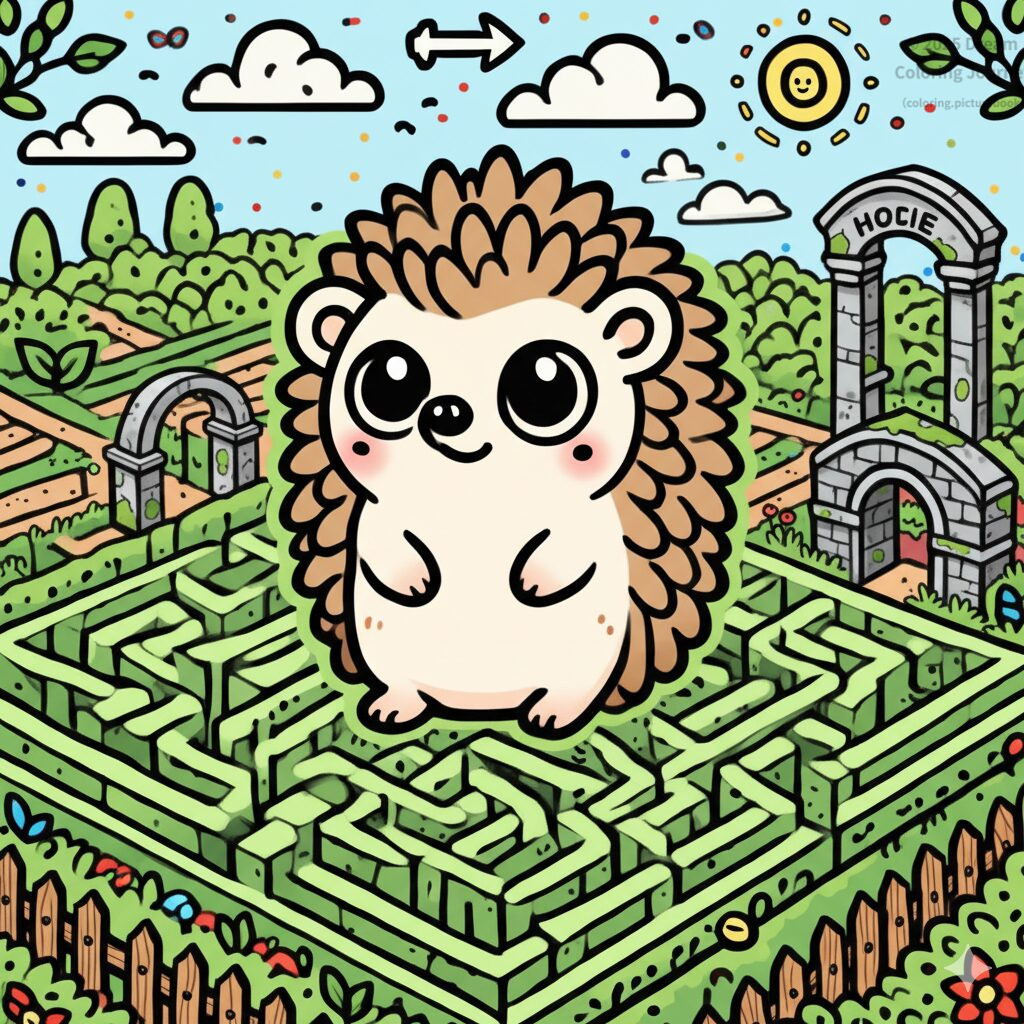 15. Hedgehog in a large Maze