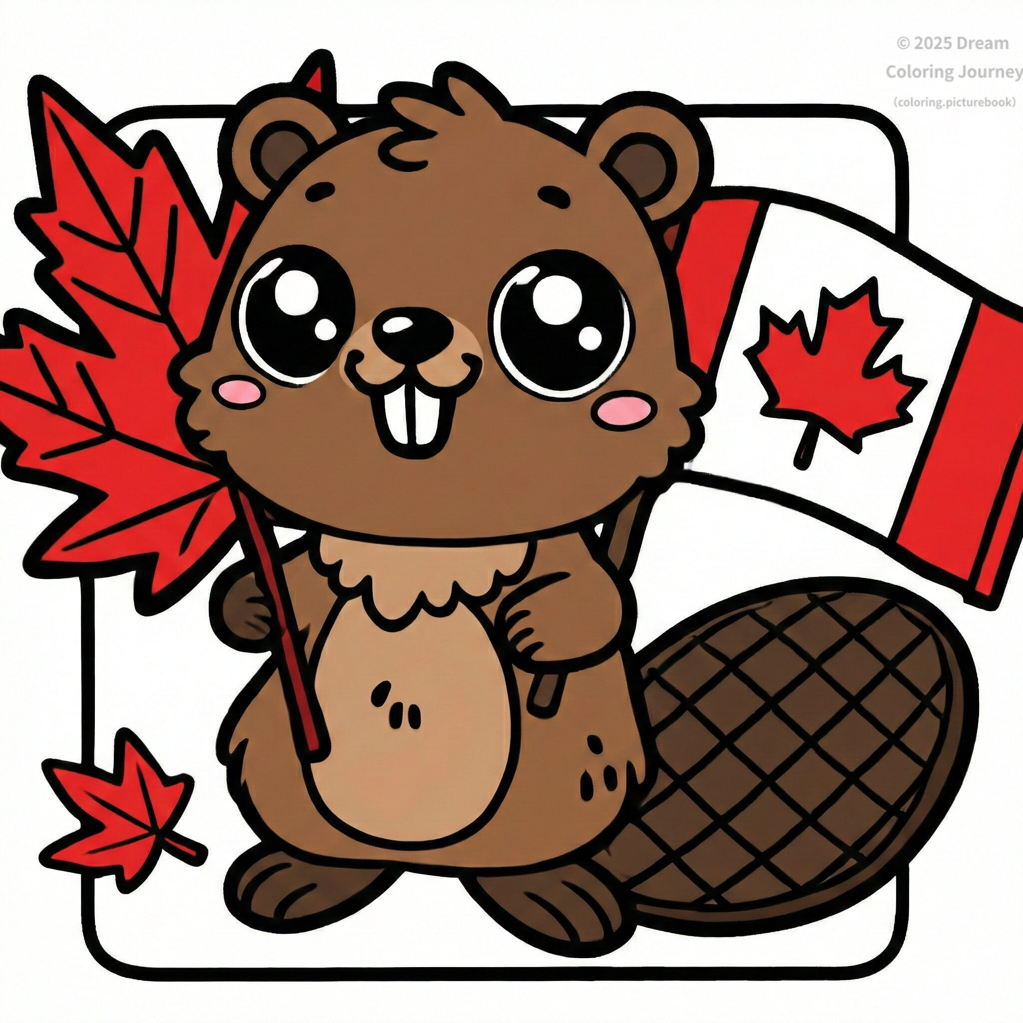 15. Canada: Maple Leaf and Beaver