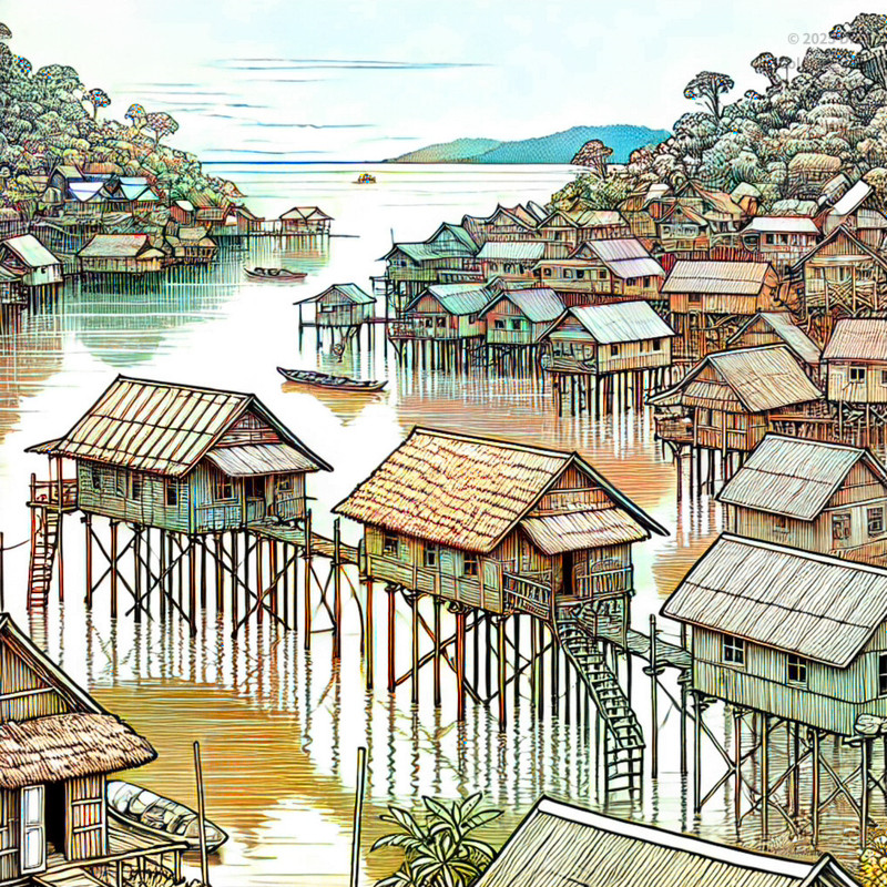8. Hanuabada Stilt Village