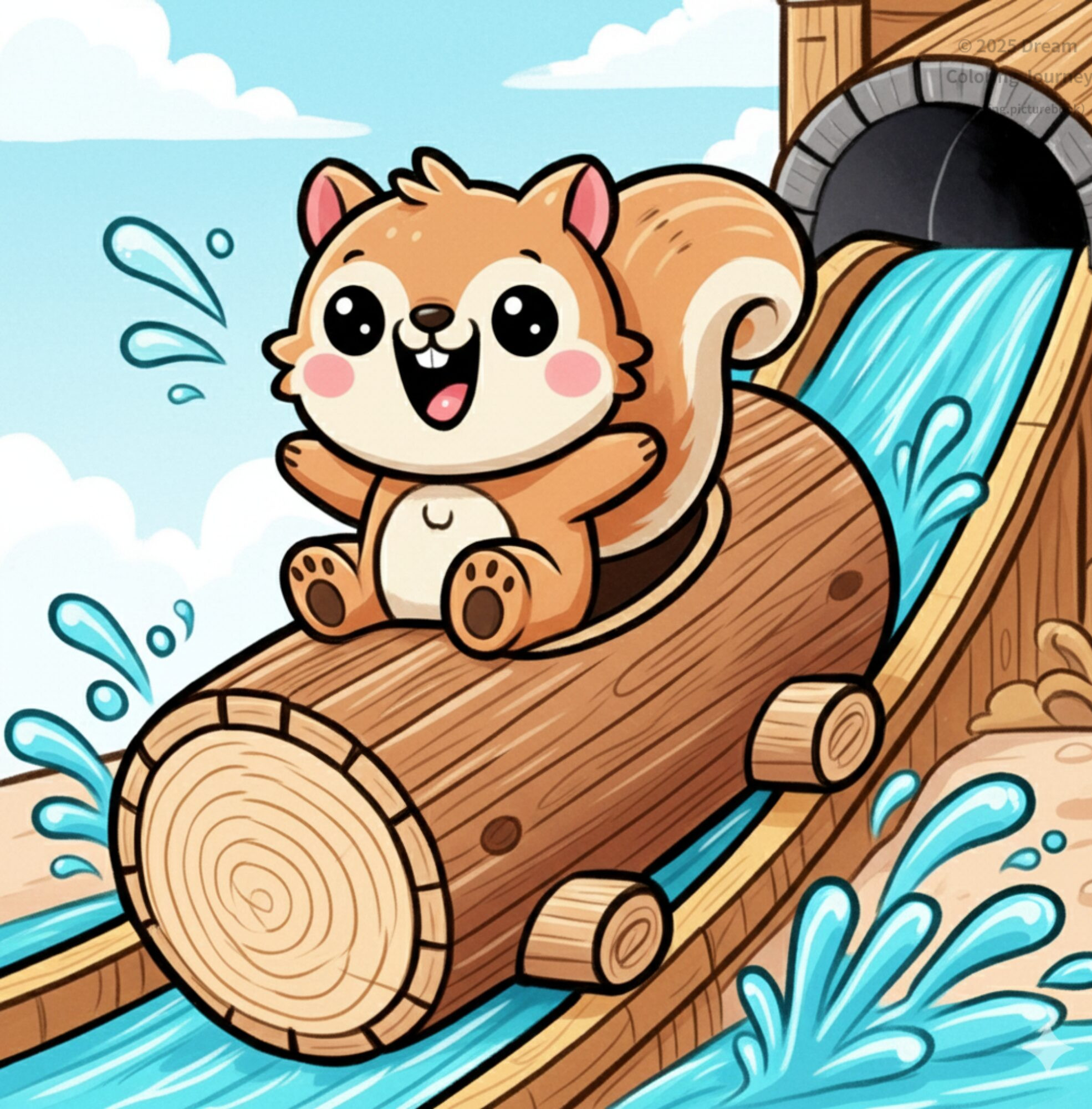 1. Squirrel's Log Ride