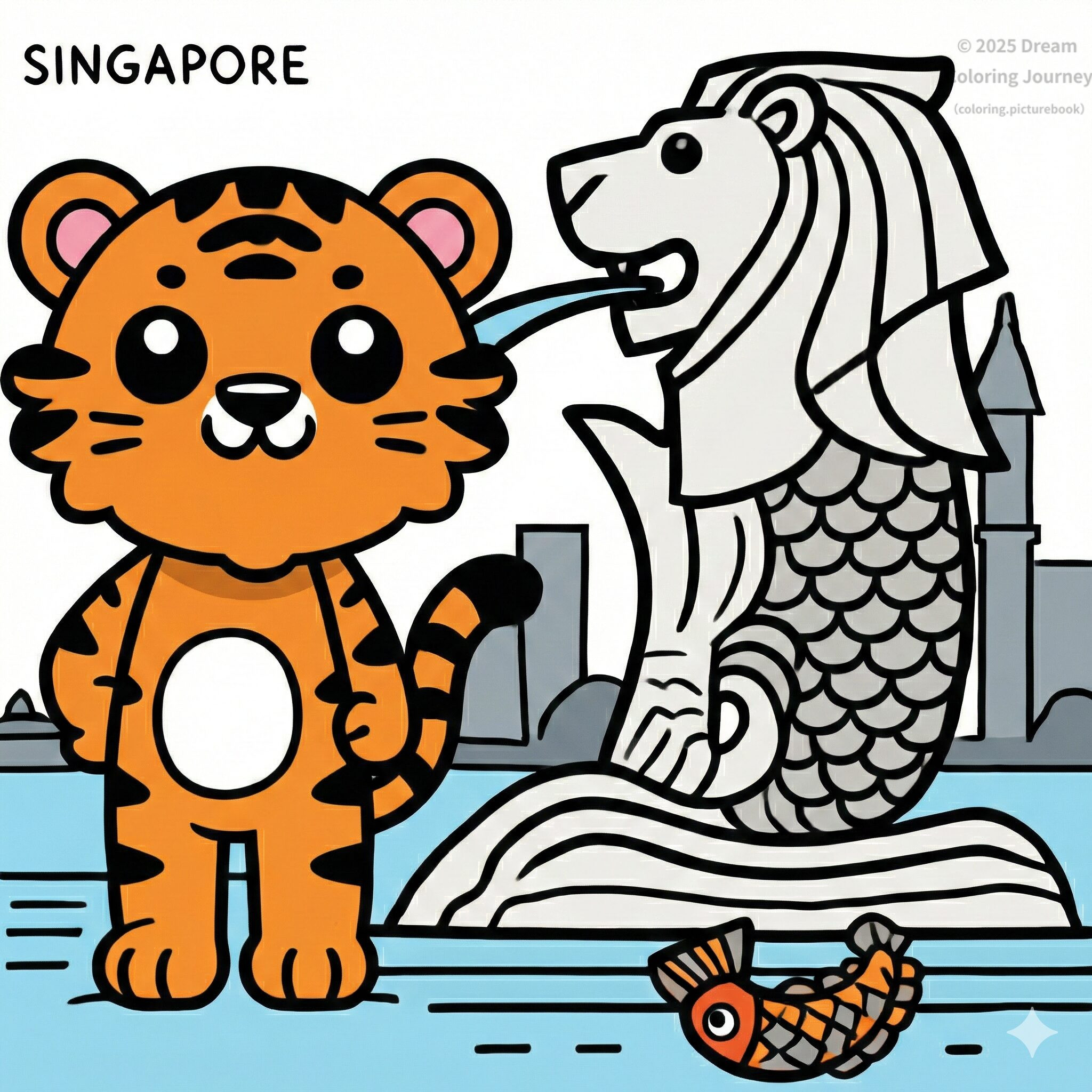 21. Singapore: Merlion with a Tiger