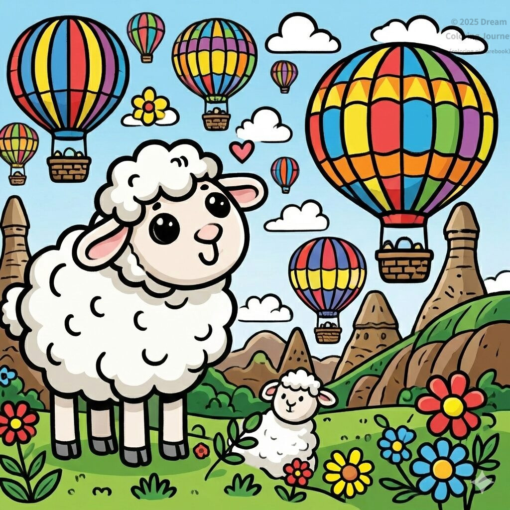22. Turkey: Hot Air Balloons with a Sheep