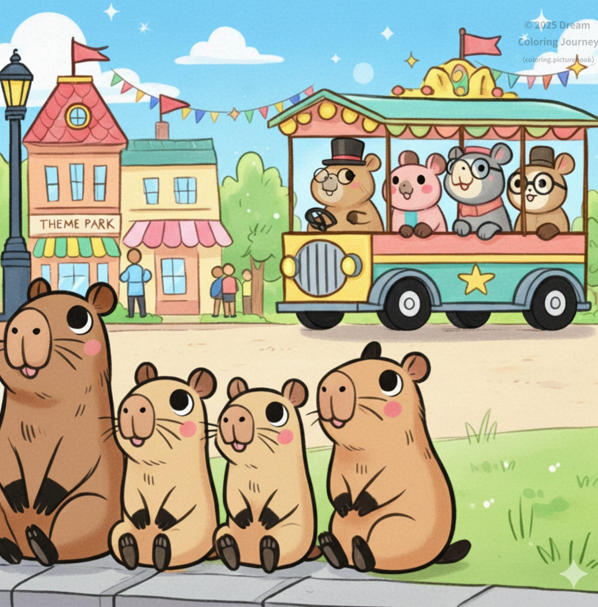 23. Capybaras Watching the Parade