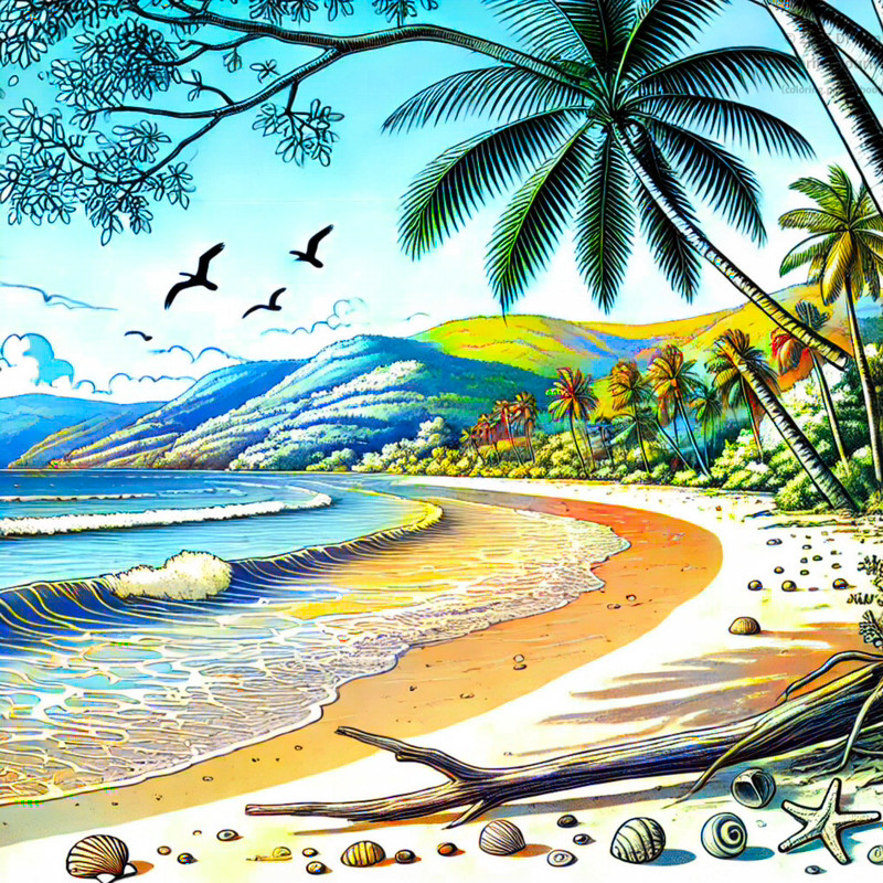 12. Tranquility of La Sagesse Beach