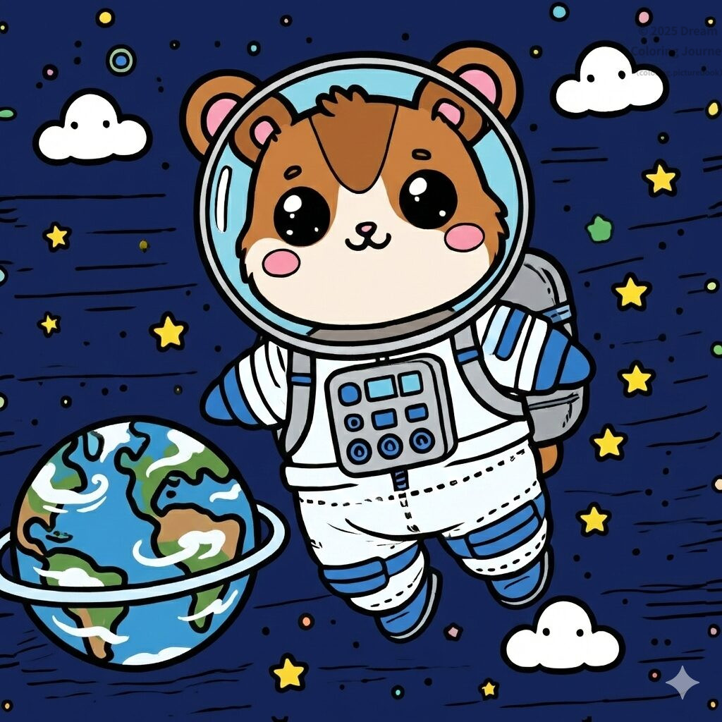 24. Space: Viewing Earth with an Astronaut Hamster