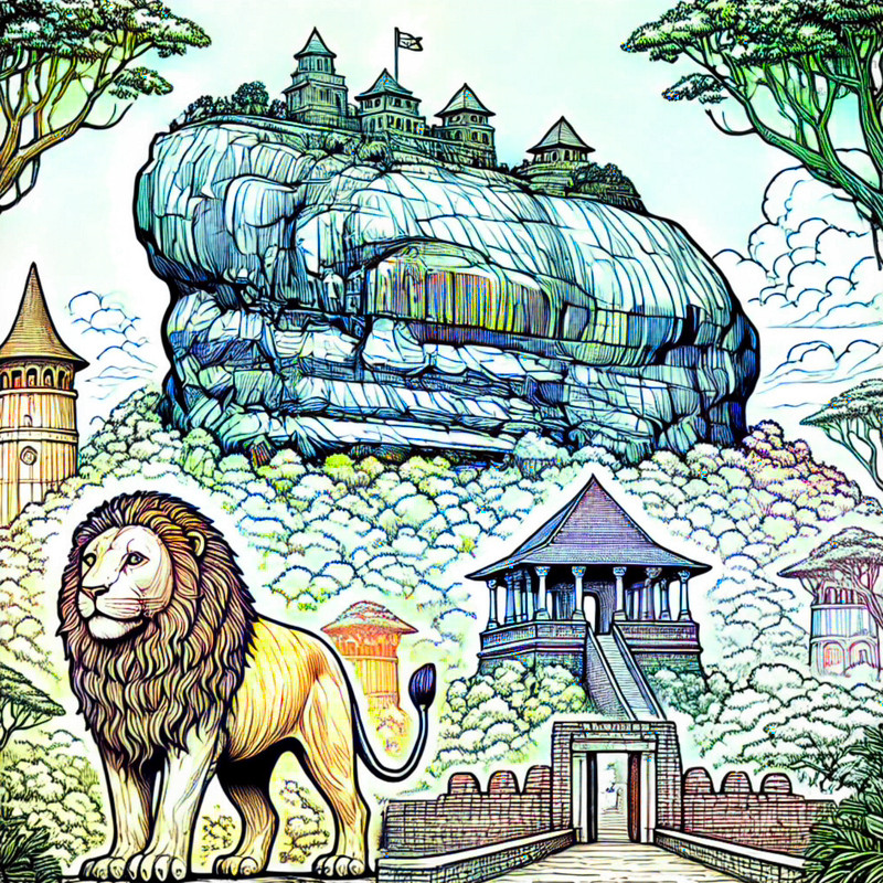 1. Sigiriya Rock Fortress (The Lion Rock)