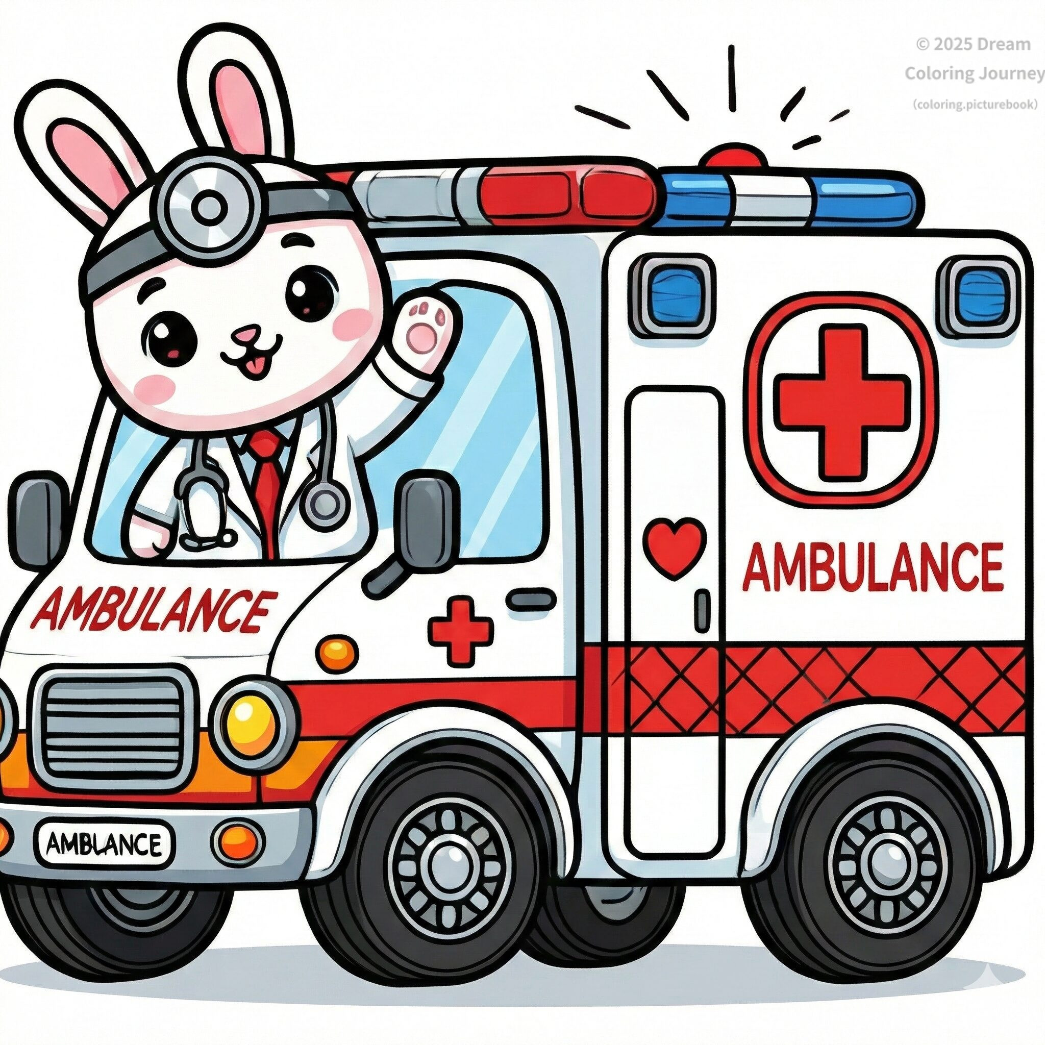 3 . Ambulance with a Rabbit Doctor