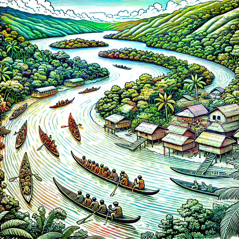 2. Sepik River Landscape