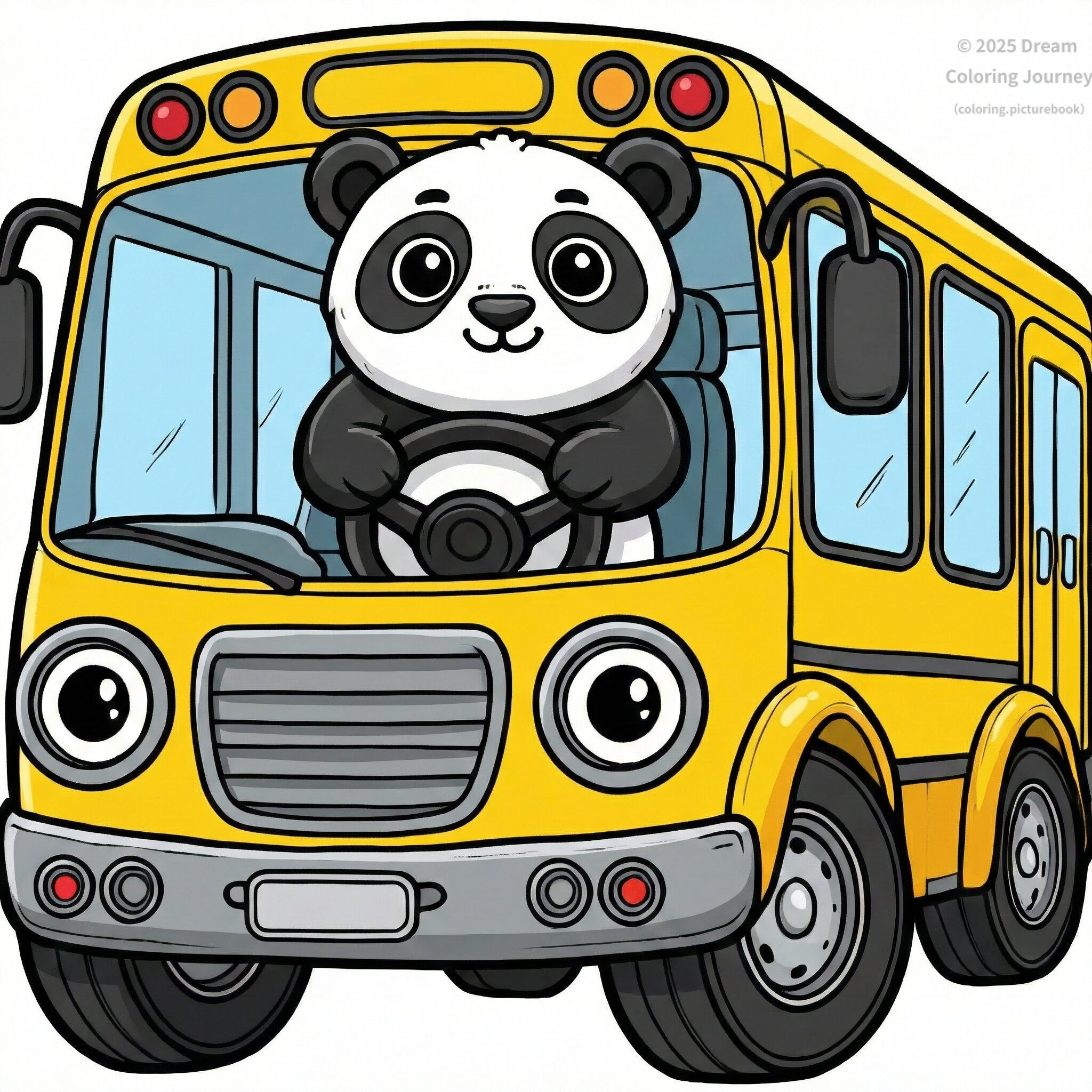 4 . Bus with a Panda Driver