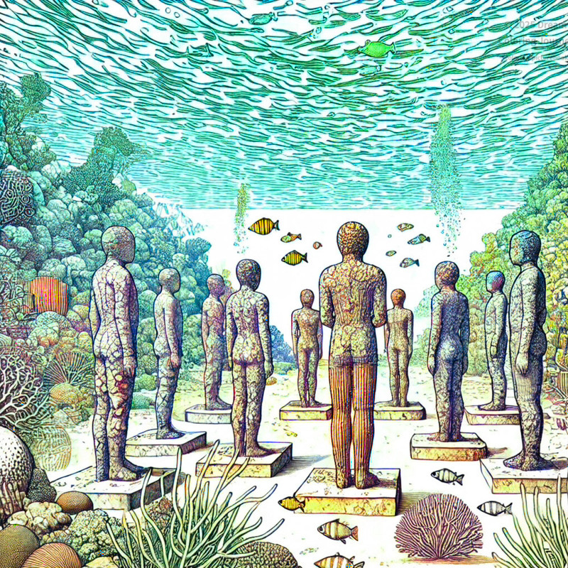 3. Statues of the Underwater Sculpture Park