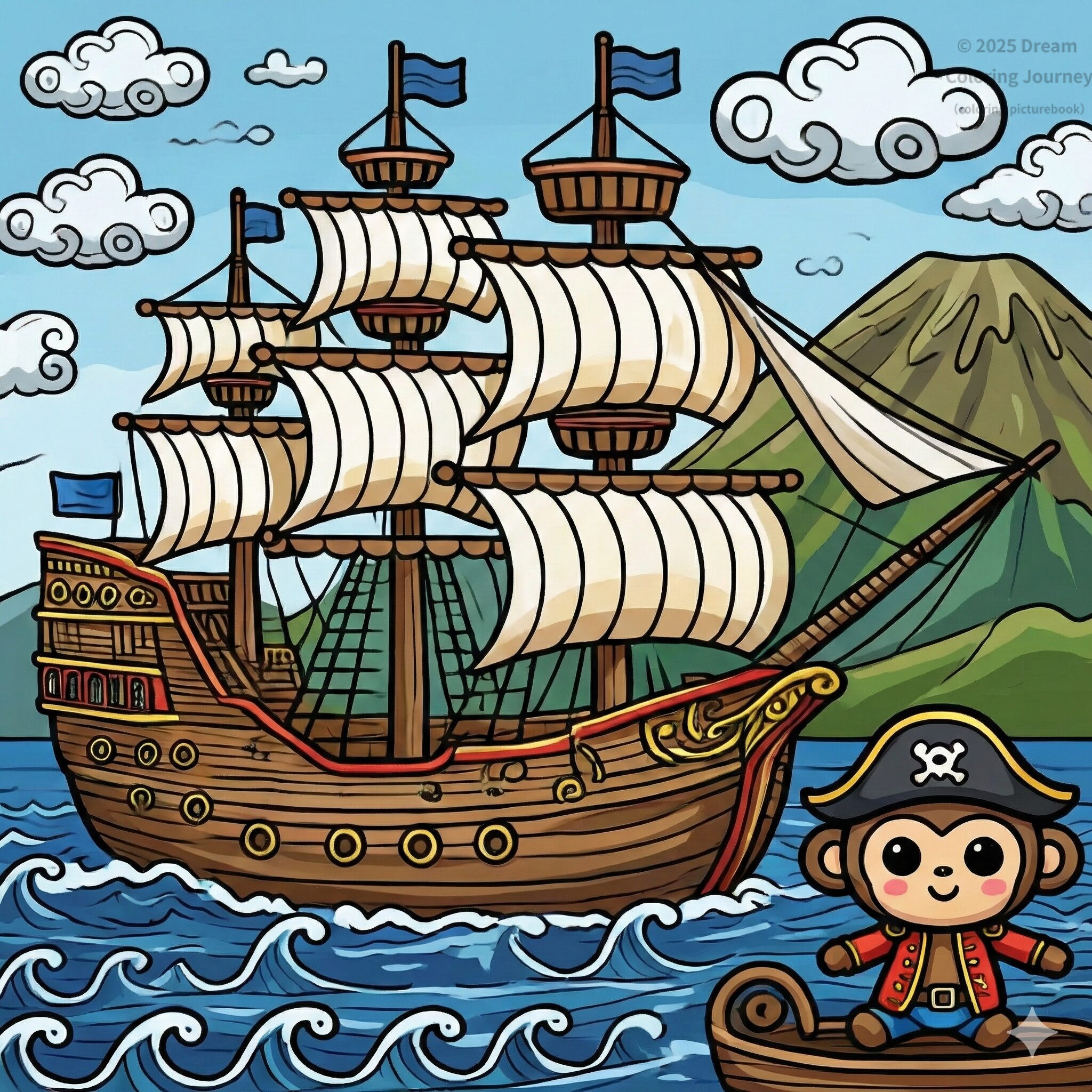 7 . Ship with a Monkey Captain