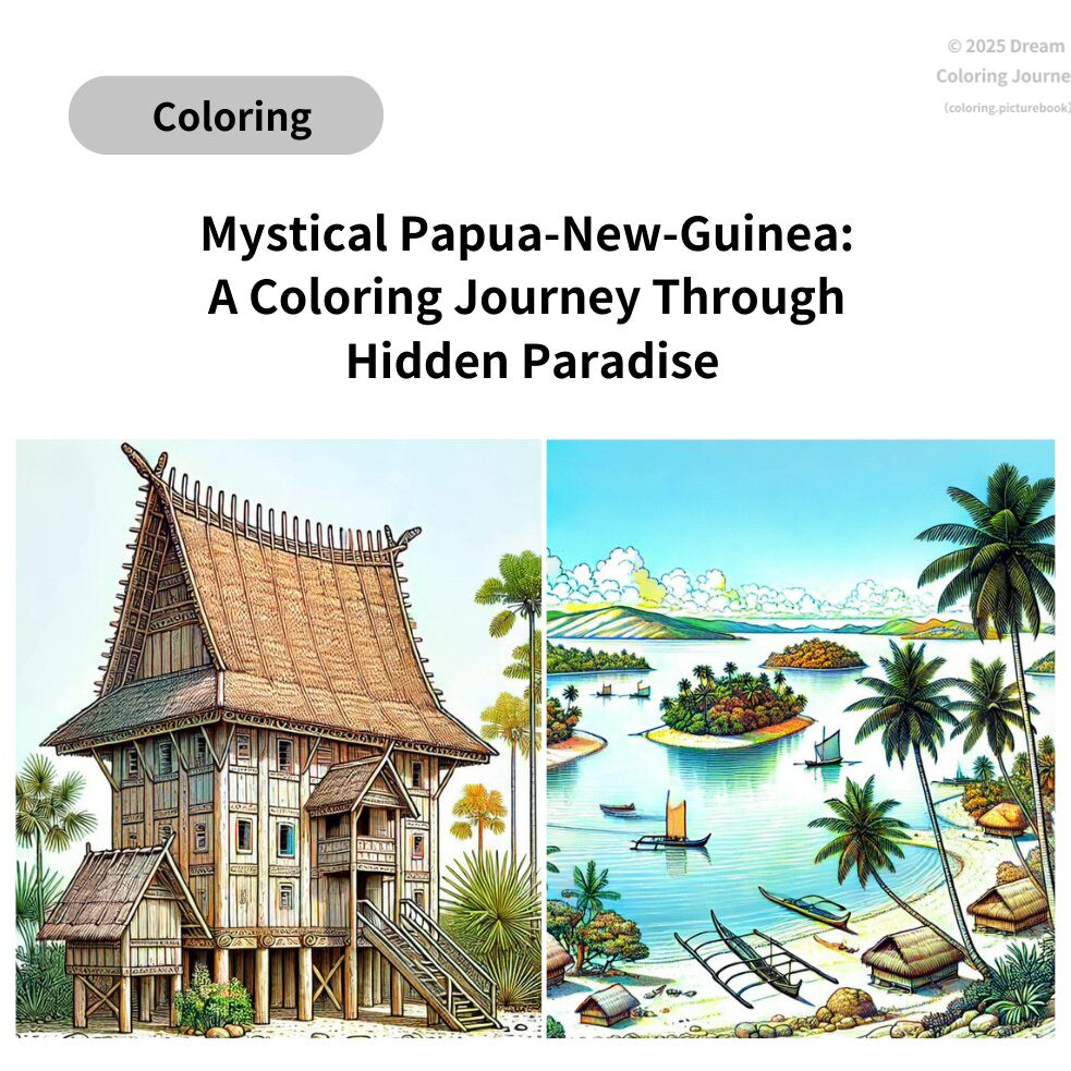 Mystical Papua: A Coloring Journey Through Hidden Paradise