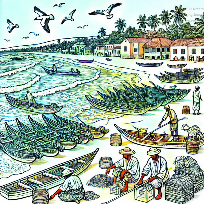 6. Saint-Louis fishermen boats on the beach