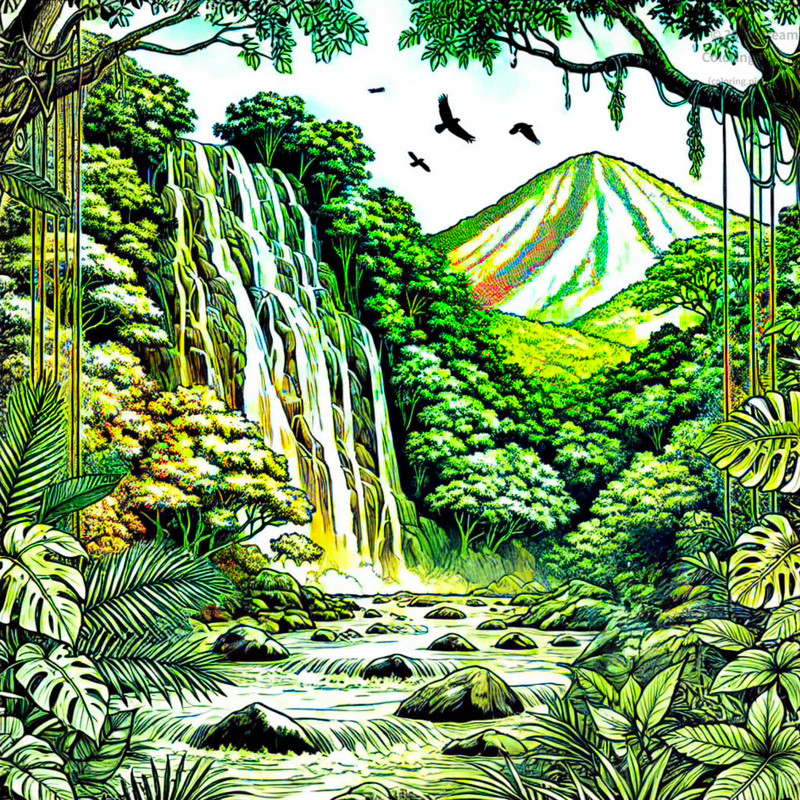 7. Pico Bonito National Park jungle waterfall