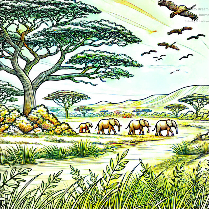 10. Niokolo-Koba National Park savanna landscape with elephants