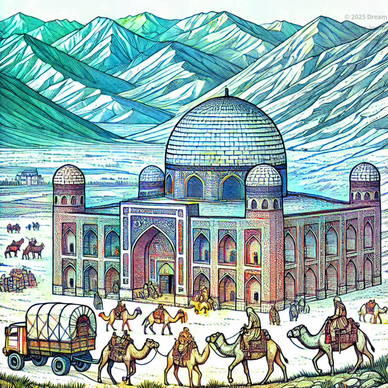 11. Tash Rabat ancient caravanserai on the Silk Road