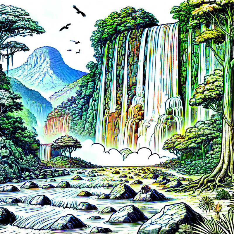 12. Pulhapanzak Waterfall cascading cliffs