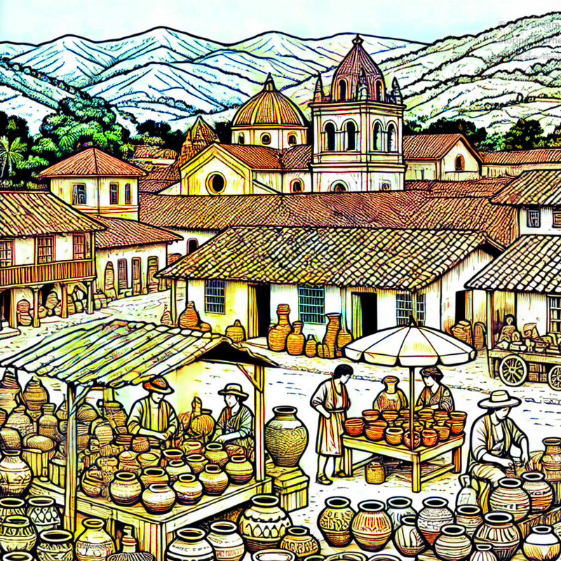 18. La Campa Lenca village and pottery market