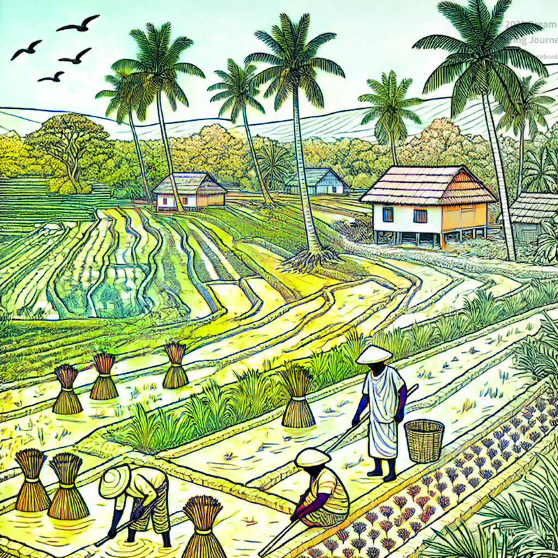 19. Casamance rice fields and village life