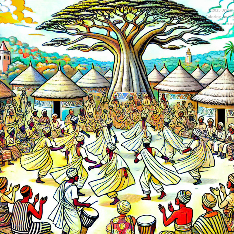 21. Traditional Senegalese dance celebration