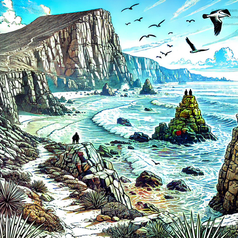 24. Sunset over Atlantic coast cliffs in Senegal