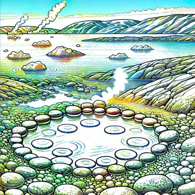 5. Uunartoq Hot Springs with Floating Icebergs