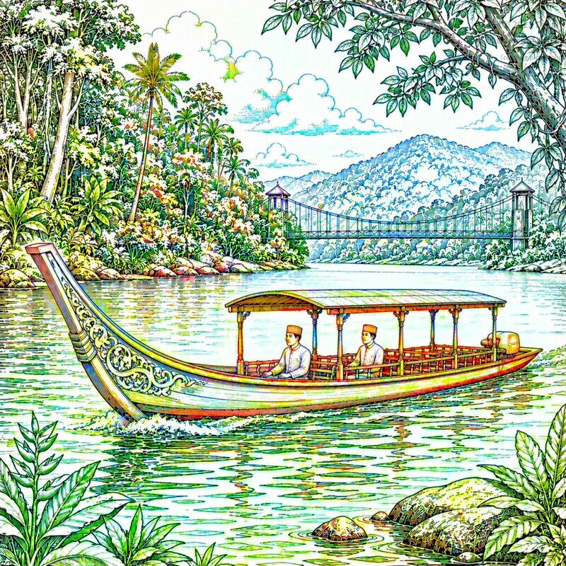 6. Temburong River Longboat Adventure